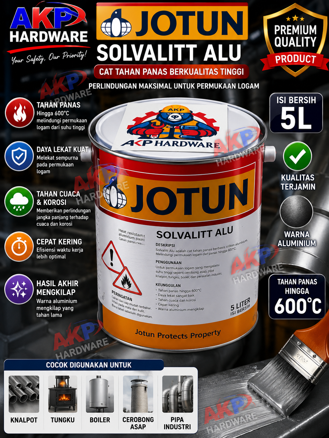 Solvalit JOTUN Solvalitt Alu 5L | AKP Hardware